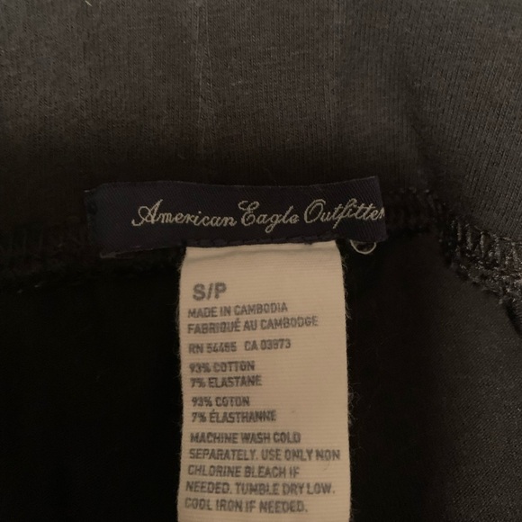 American Eagle Black Legging With Zippers at the bottom of Legs - Size Small - Picture 2 of 3